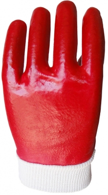 Guante de PVC Rojo Puo Elastico